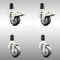 Service Caster 3.5 Inch 316SS Thermoplastic Rubber 1-5/8 Inch Stem Caster Lock Brake SCC, 2PK SCC-SS316TTLEX20S3514-TPRB-2-S-2-158 - alternate 4